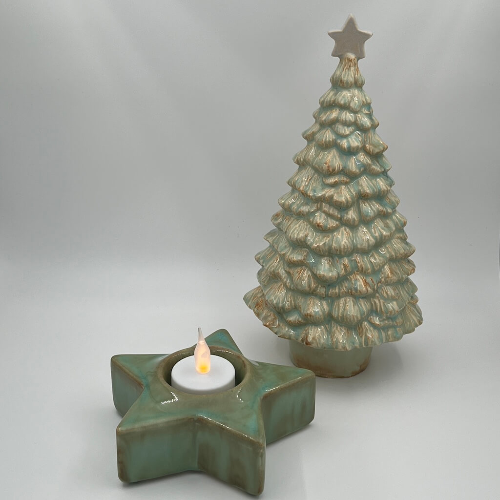 Keramiek Kerstboom Ster